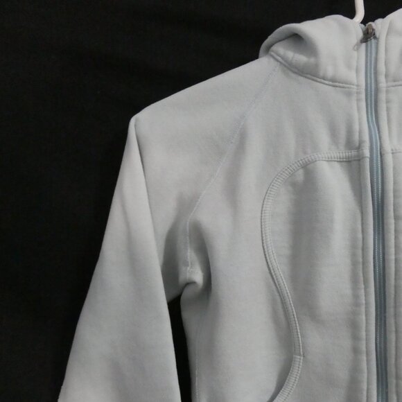LULULEMON ATHLETICA | 17 pit to pit | Classic Light Blue Zip-Up Scuba Hoodie - Picture 5 of 16